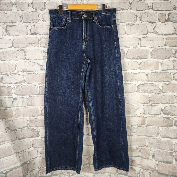Urban Outfitters BDG Wide Leg Jeans High Waist Dark Wash Size 29 Skater - Picture 1 of 14